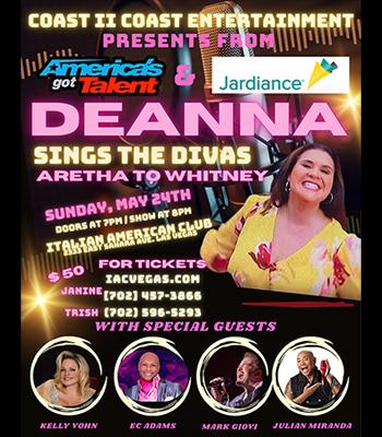 DEANNA - Sunday May 24 - Doors 7pm - $50 Image