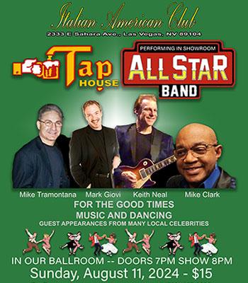 TAPHOUSE ALL STAR BAND - Sunday, August 11 - $15 Image