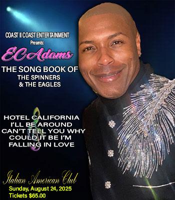 EC ADAMS - Sunday, August 24, 2025 Show 8pm -$65 Image