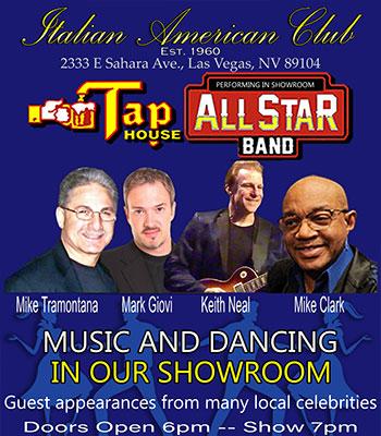TAPHOUSE ALL STAR BAND - Sunday, Sep 20 - $15 Image