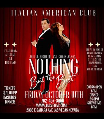 CHRIS JASON AND JOELLE RIGHETTI Oct 10, 2025 - $70 Image