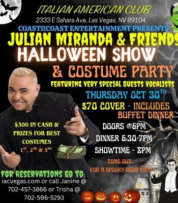 JULIAN MIRANDA - Thur. Oct 30 Door open 7pm $70 Image