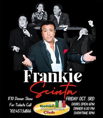 FRAKIE SCINTA - The Showman, Friday, Oct 3 - $70 Image