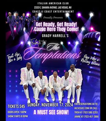 TEMPTATIONS - Sunday, Nov 17, 2024 -- $45.00 Image