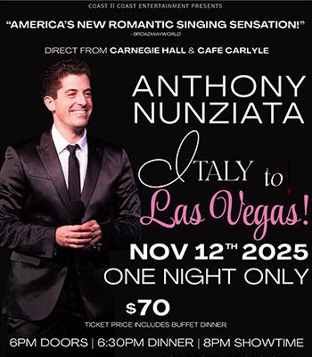Anthony Nunziata -- Wed - November 12, 2025 $70 Image
