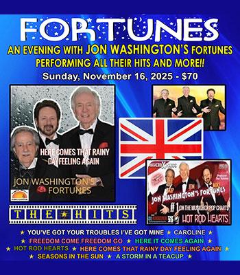 JON WASHINGTON’S - Fortunes - Sun Nov 16 - $70 Image