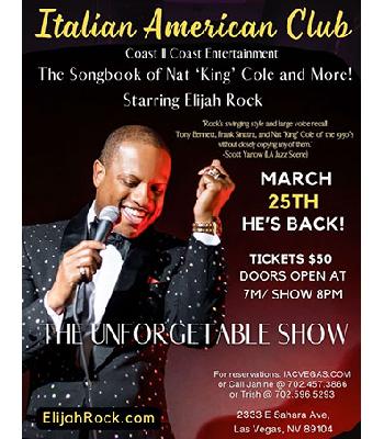 Elijah Rock - Wednesday - March 25, 2026 $50 Image